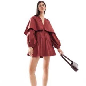 ASOS Red Cape Mini Dress
